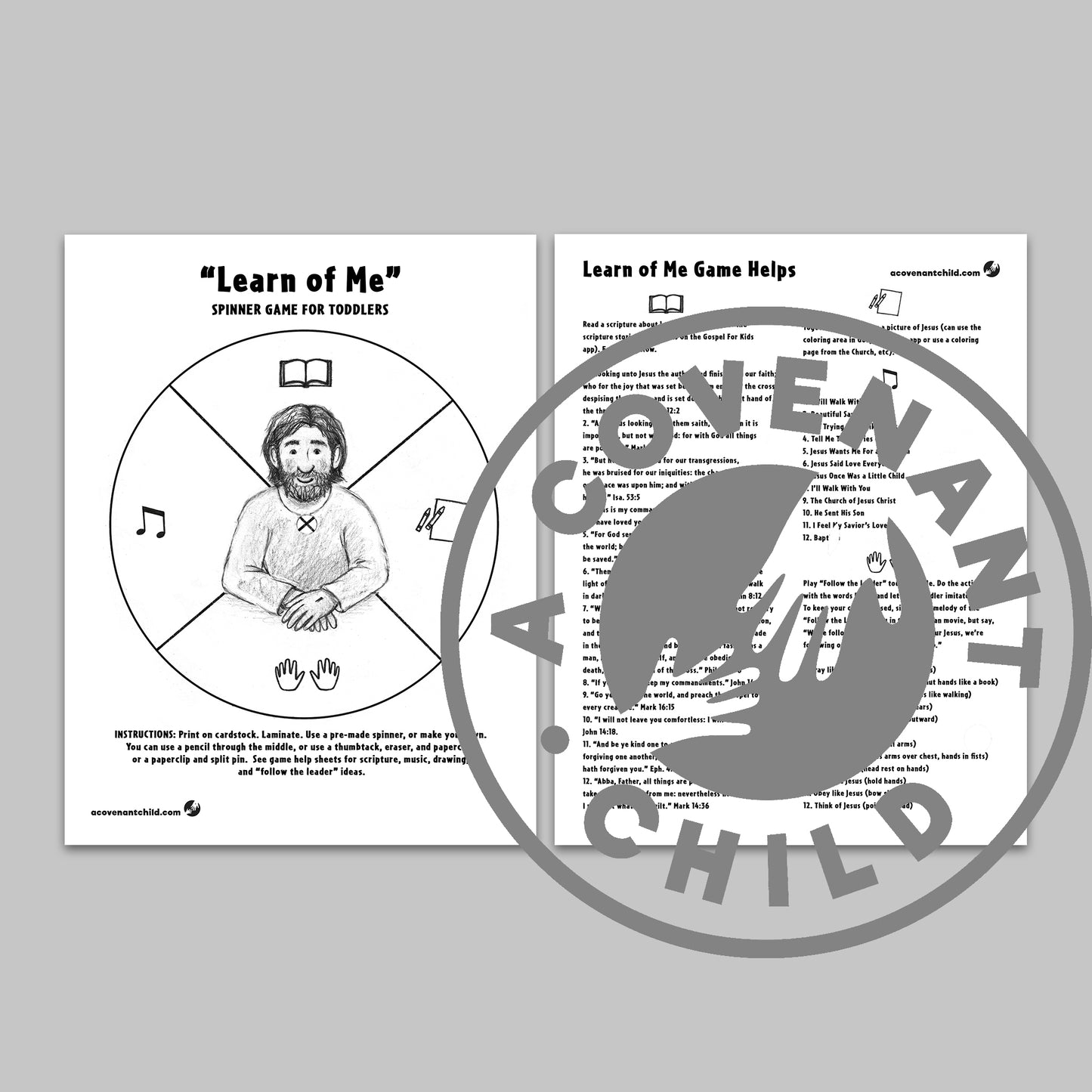 "Learn of Me" Spinner Game Download