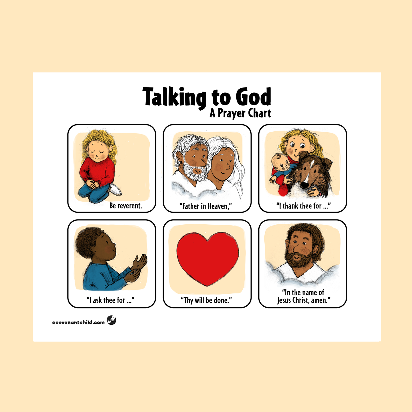 Prayer Matching Chart/Game